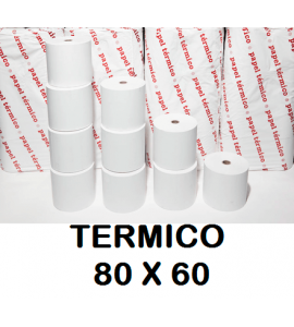 ROLLOS TERMICOS 80X60MM P/8