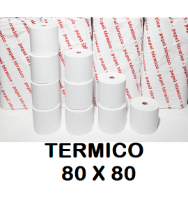 ROLLOS TERMICOS 80X80MM P/8