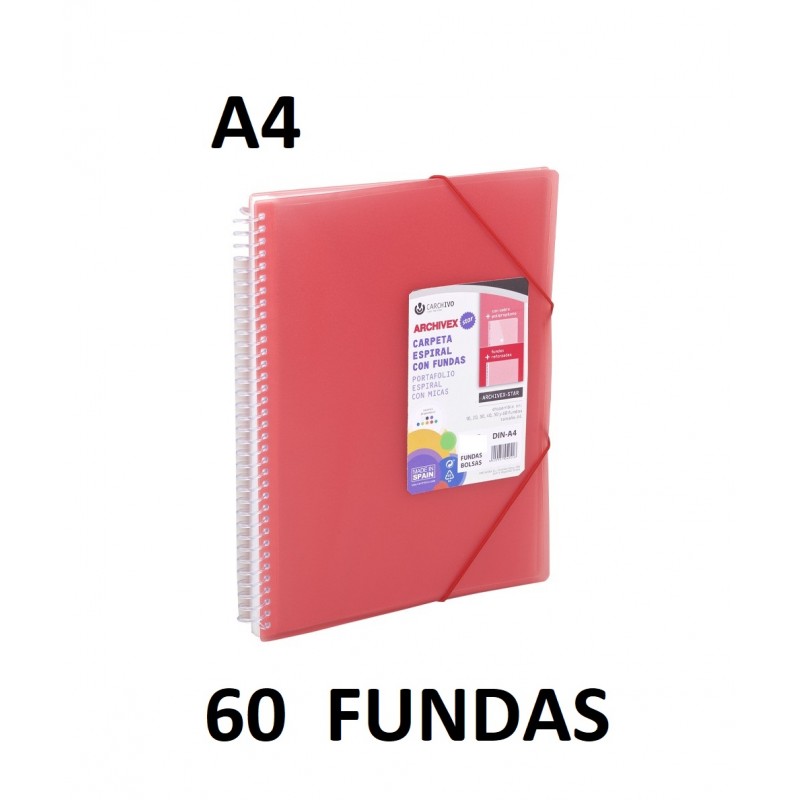 CARPETA 60 FUNDAS A4...