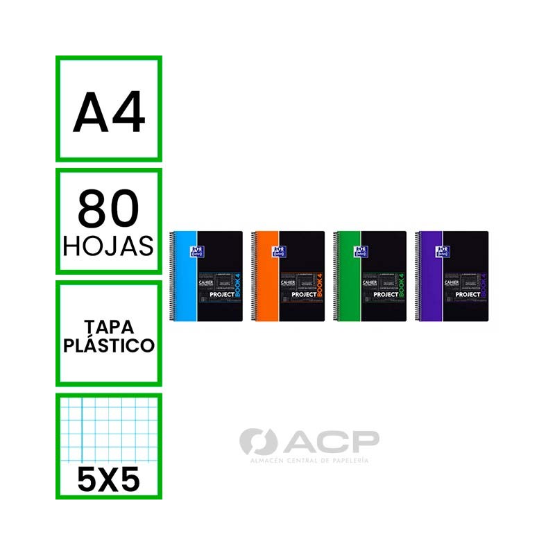 BLOC A4 OXFORD 80H TAPA...