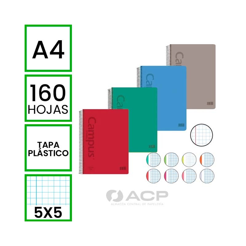 BLOC A4 CAMPUS 160H TAPA...