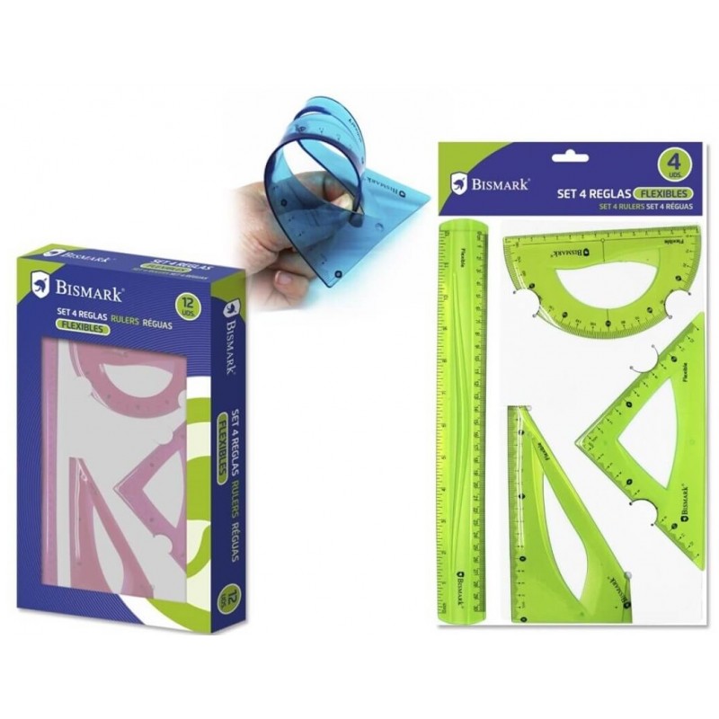 JUEGO DE REGLAS FLEXIBLE 30CM