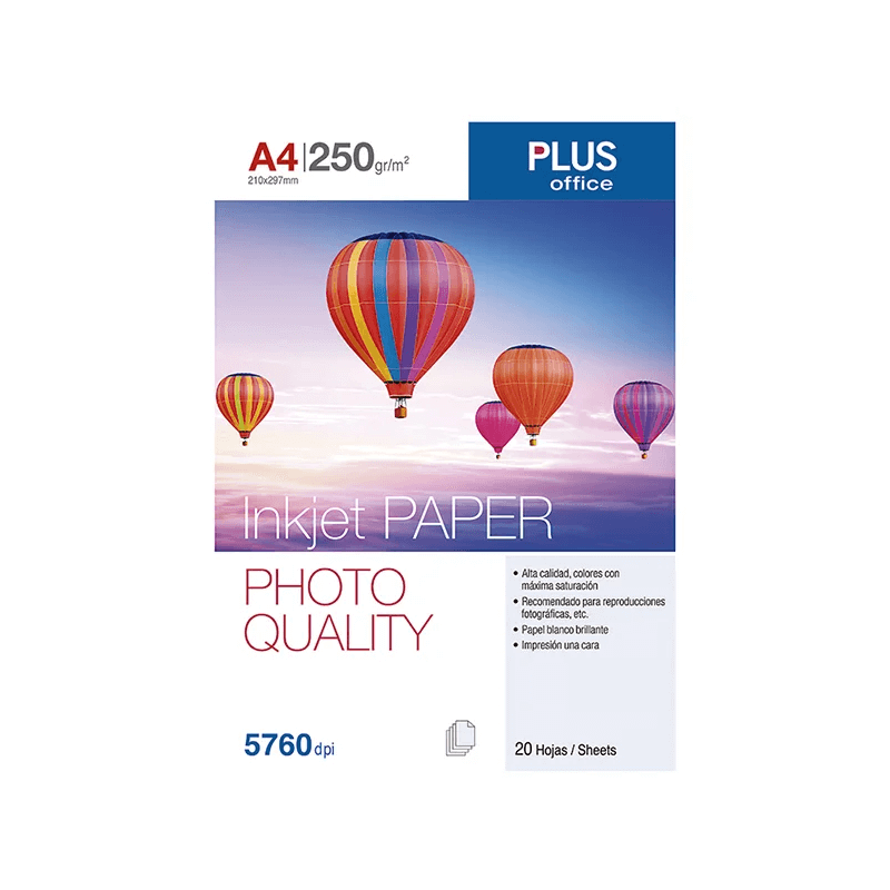 PAPEL PHOTO PLUS A4 INKJET...