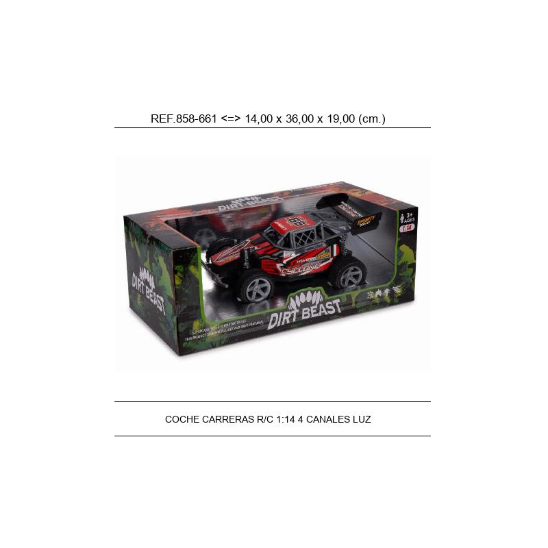 COCHE CARRERAS R/C 1:14 4...