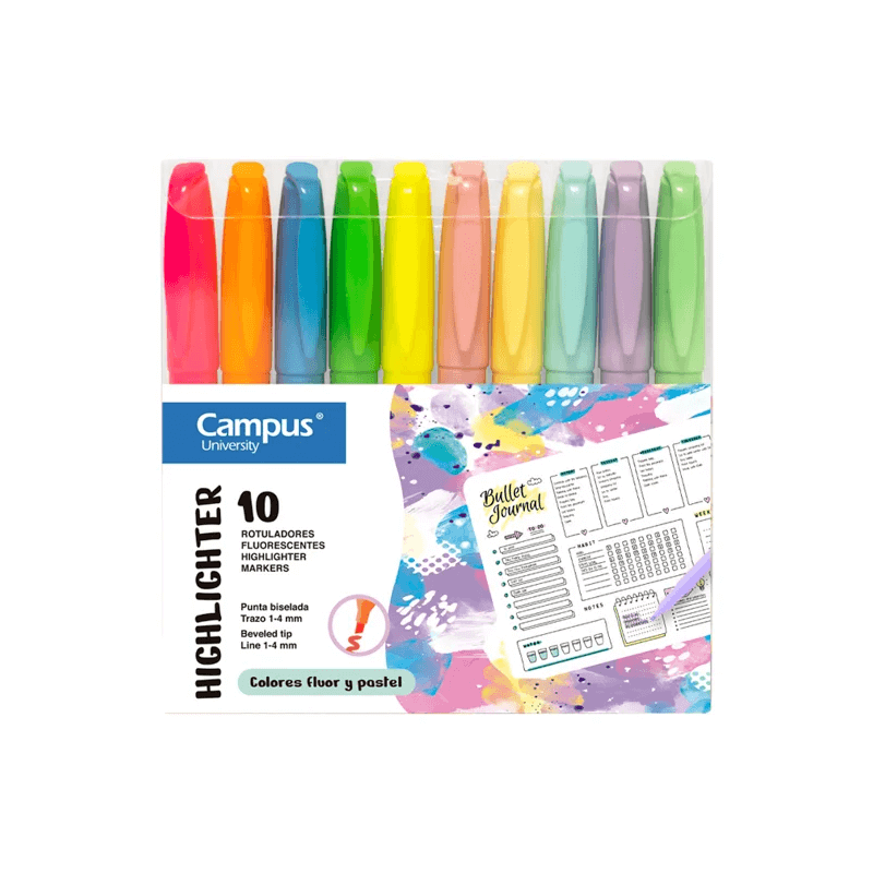 ROTULADOR FLUOR CAMPUS 10...