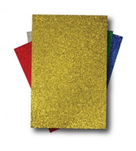 GOMA EVA 40X60 GLITTER ORO P/5