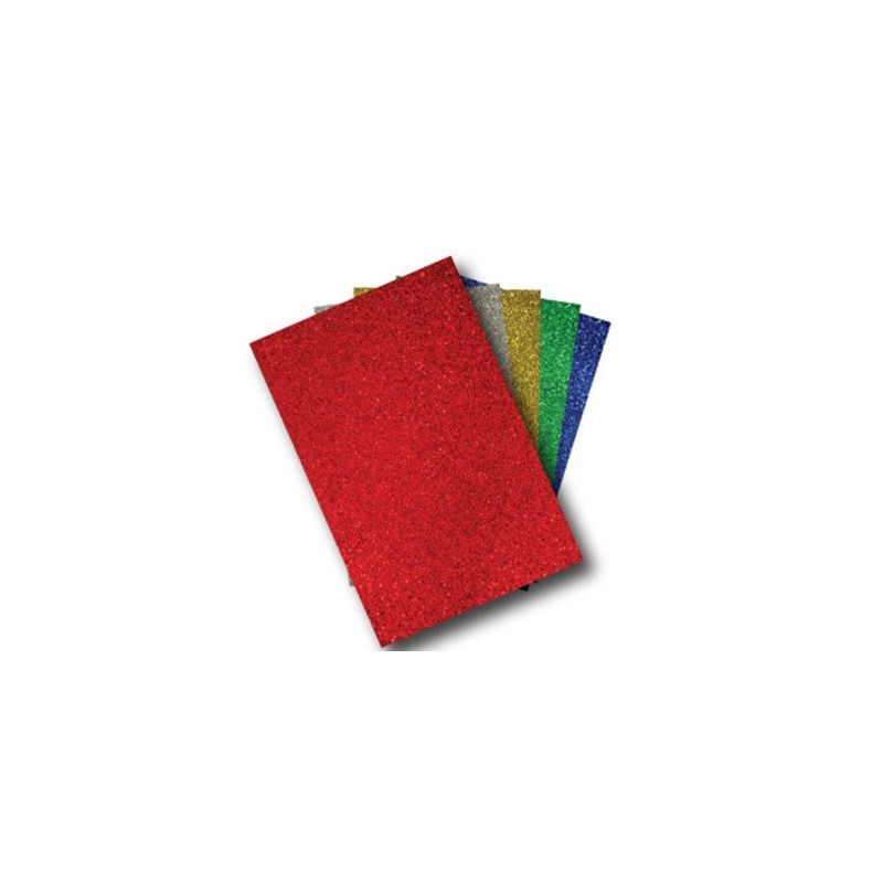 GOMA EVA 20X30 GLITTER ROJO...