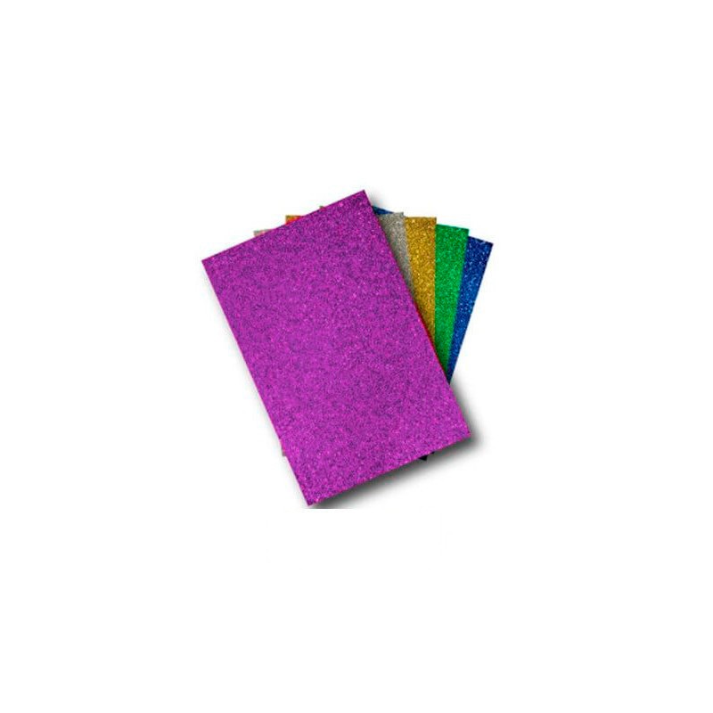 GOMA EVA 40X60 GLITTER LILA...