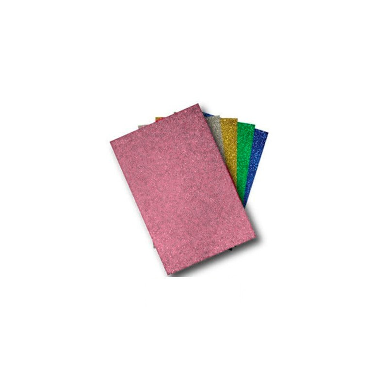 GOMA EVA 40X60 GLITTER ROSA...