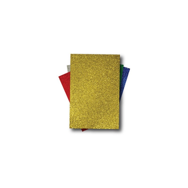 GOMA EVA 20X30 GLITTER ORO...