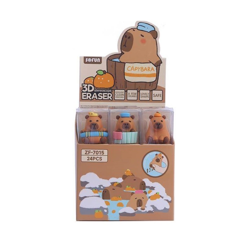 GOMAS BORRAR 3D CAPYBARA