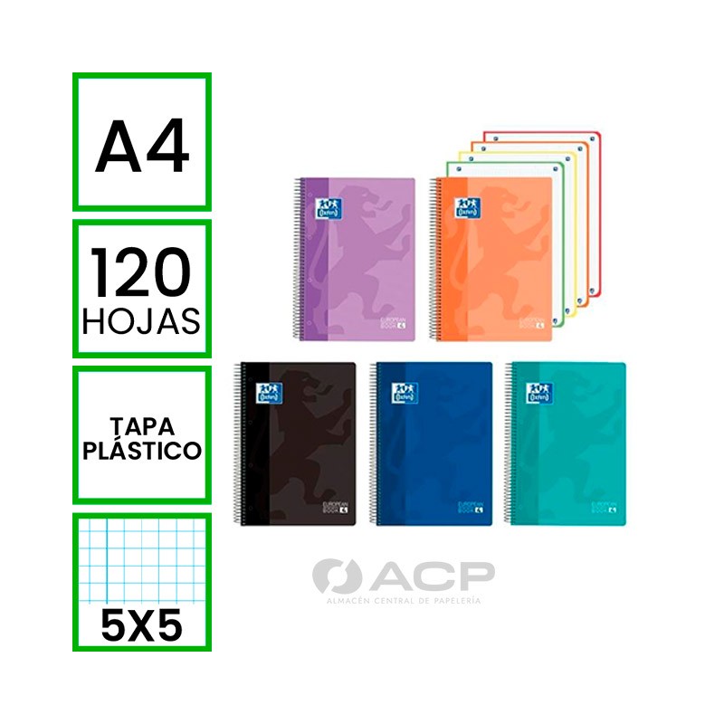 BLOC A4 OXFORD 120H TAPA...