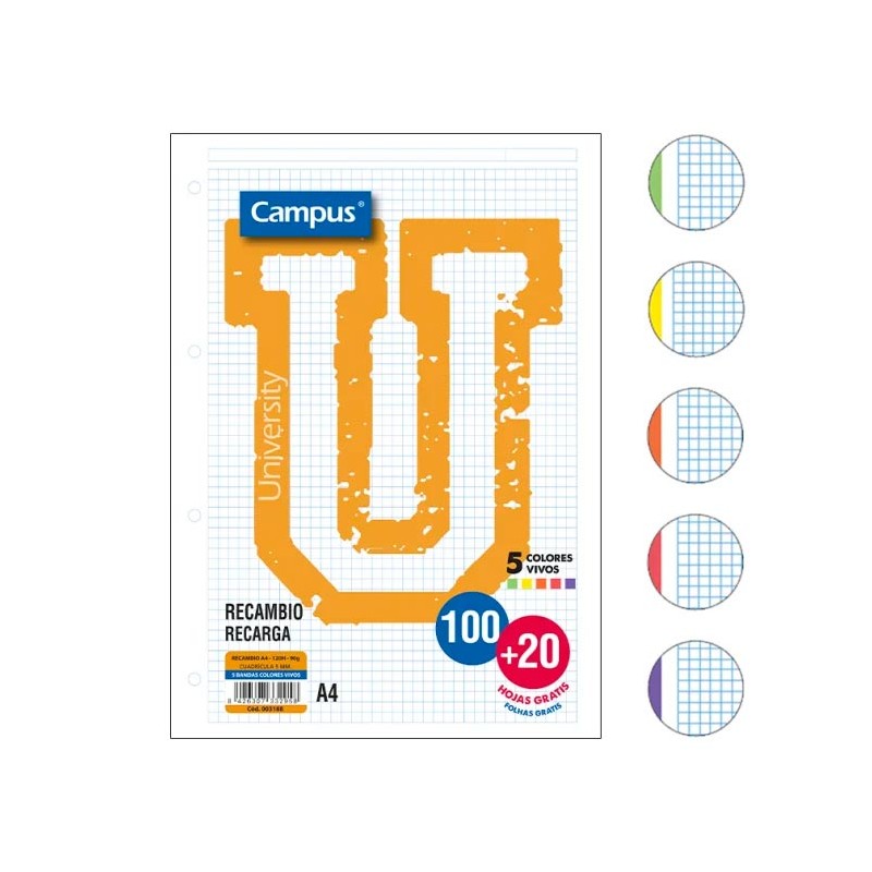 RECAMBIO CAMPUS A4 100H+20H...