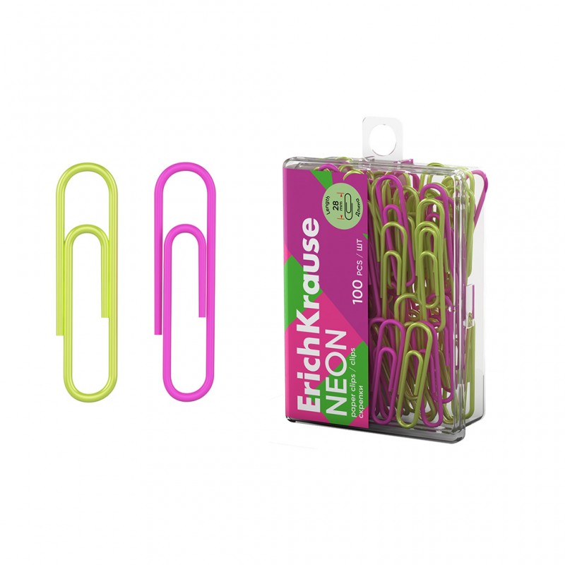 CLIPS PLASTICO COLORES NEON...