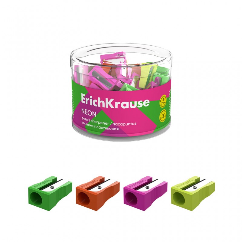 SACAPUNTAS PLASTICO NEON...
