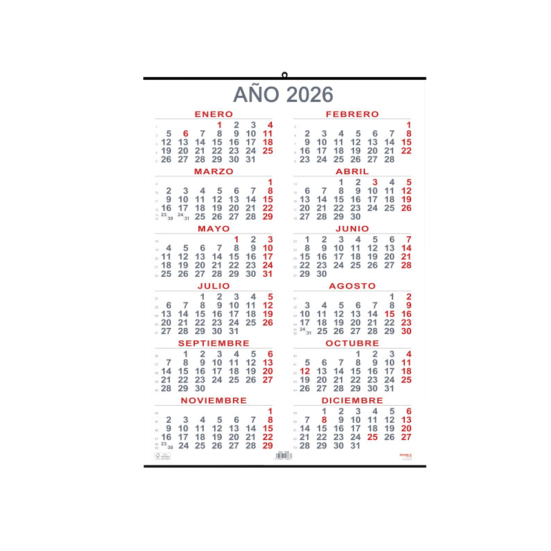 CALENDARIO ANUAL MURAL...