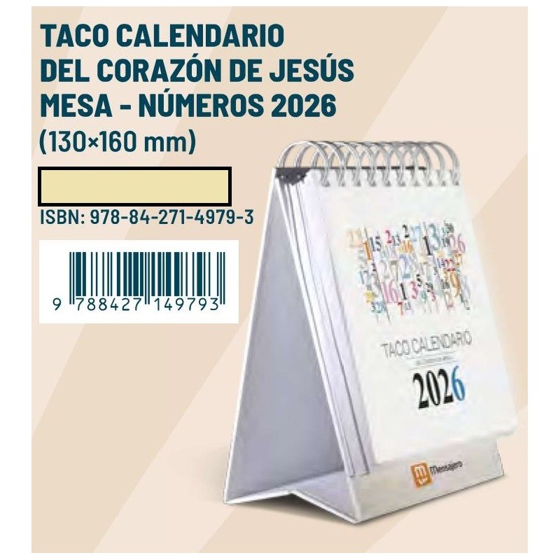 TACO CALENDARIO CORAZÓN DE...