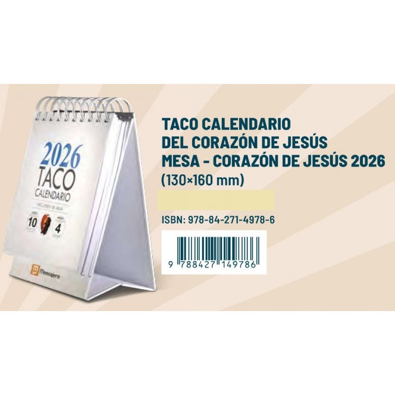 TACO CALENDARIO CORAZÓN DE...