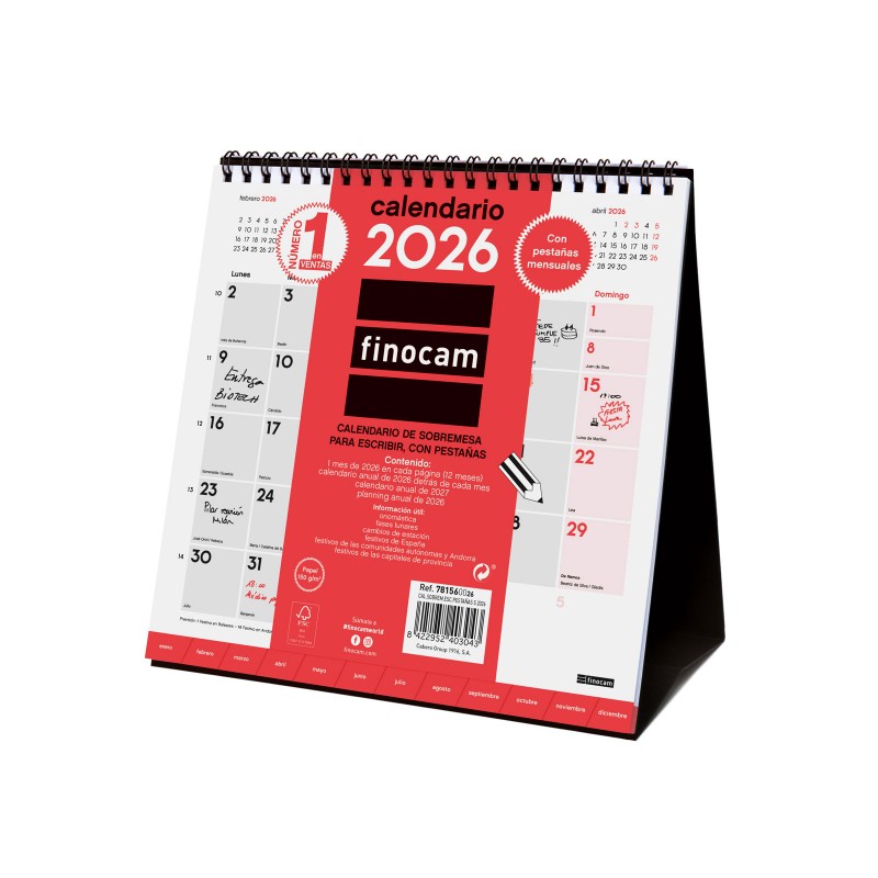 CALENDARIO SOBREMESA...