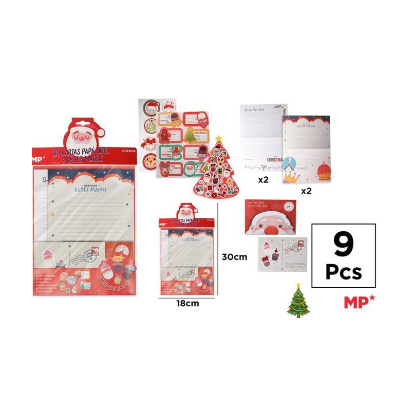 SET CARTAS PAPA NOEL Y...