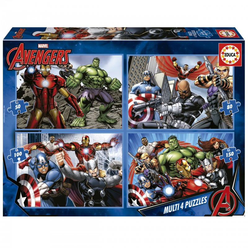 MULTI 4 PUZZLES AVENGERS