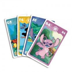 CARTAS SHUFFLE DISNEY STITICH - JUEGO 4 EN 1