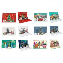 TARJETA FELICITACION NAVIDAD TRIDIMENSIONAL C/ SOBRE