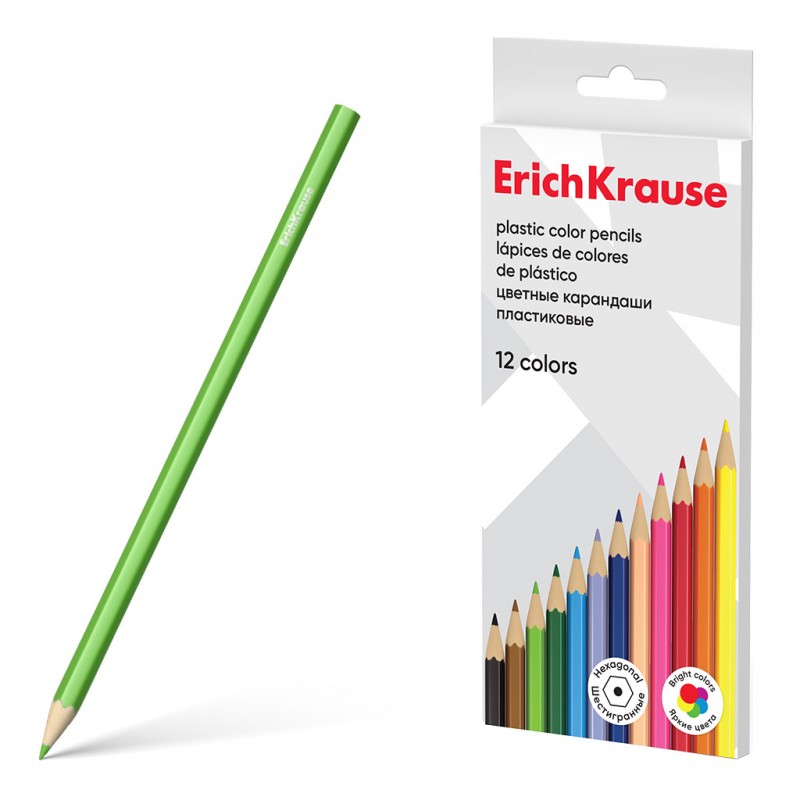 LAPIZ HEXAGONAL PLÁSTICO 12...