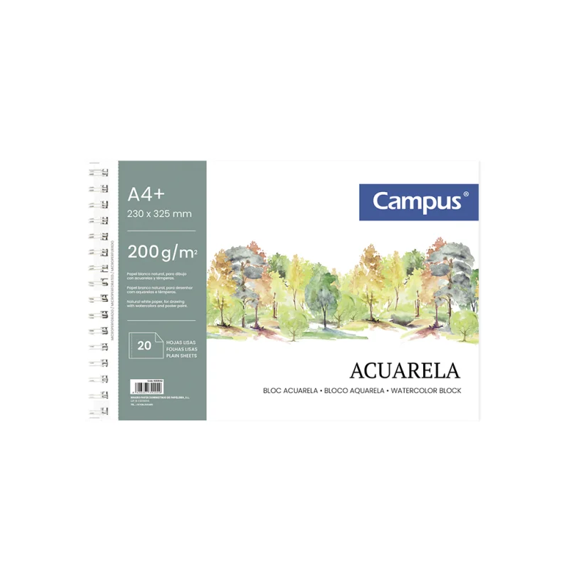 BLOC ACUARELA CAMPUS A4+...
