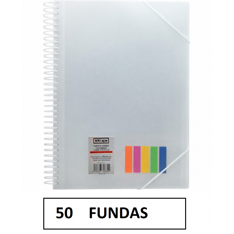 CARPETA 50 FUNDAS A4...