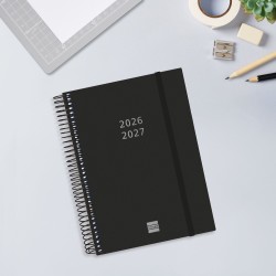AGENDA FINOCAM 18M ESP. NEGRO E10 2DP 26-27