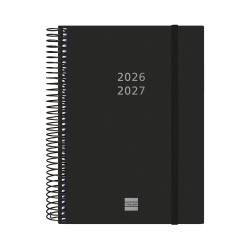 AGENDA FINOCAM 18M ESP. NEGRO E10 2DP 26-27