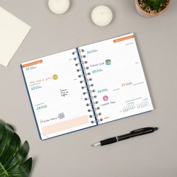 AGENDA FINOCAM COSMO 1/8 SVH AZUL 26-27