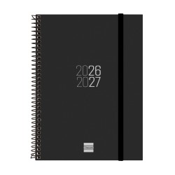 AGENDA FINOCAM ESPIRAL E10 SV NEGRO 26-27