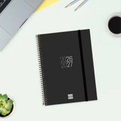 AGENDA FINOCAM ESPIRAL E10 SV NEGRO 26-27