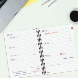 AGENDA FINOCAM ESPIRAL E10 SV NEGRO 26-27