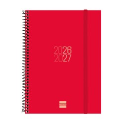 AGENDA FINOCAM ESPIRAL E10 SV ROJO 26-27