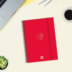 AGENDA FINOCAM ESPIRAL E10 SV ROJO 26-27