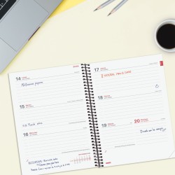 AGENDA FINOCAM ESPIRAL E10 SV ROJO 26-27