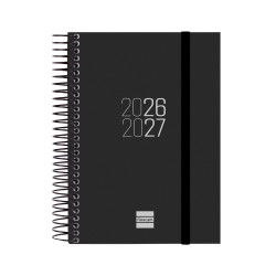 AGENDA FINOCAM ESPIRAL E8 1DP NEGRO 26-27