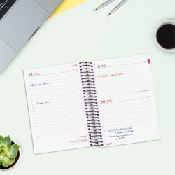 AGENDA FINOCAM ESPIRAL E8 1DP NEGRO 26-27