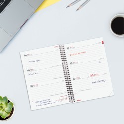 AGENDA FINOCAM ESPIRAL E8 SV HORIZ.AZUL 26-27