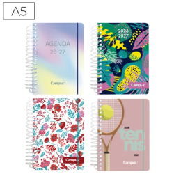 AGENDA ESCOLAR CAMPUS A5 1DP TAPA PP 26-27 FANTASÍA