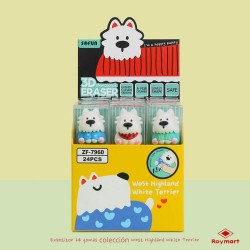 GOMAS BORRAR 3D TERRIER DOG SET/1
