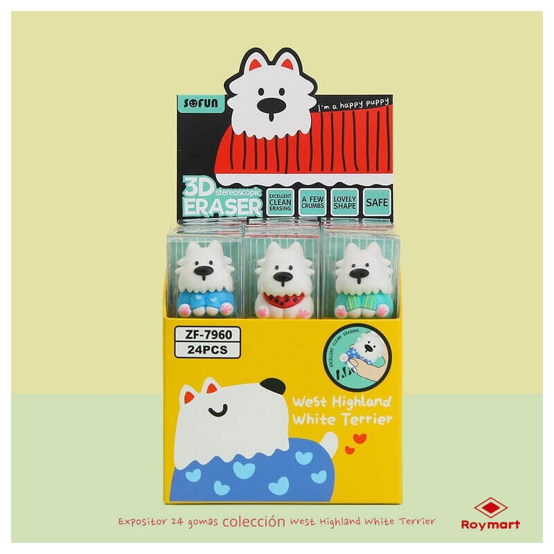 GOMAS BORRAR 3D TERRIER DOG...