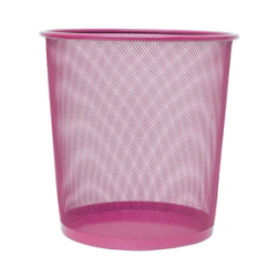 PAPELERA PLUS REJILLA 13 LITROS ROSA