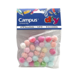 SET MANUALIDADES CAMPUS POMPON GLITTER