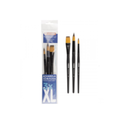 PINCELES ACUARELA Y TÉMPERA XL BLISTER 3 UN.