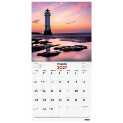 CALENDARIO PARED ESCRIBIR 30x30 ATARDECER 2027