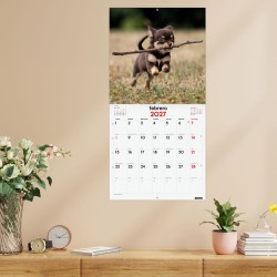 CALENDARIO PARED ESCRIBIR 30x30 CACHORROS 2027